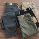 Calça Reta Masculina em Sarja - Kit 4 Unidades